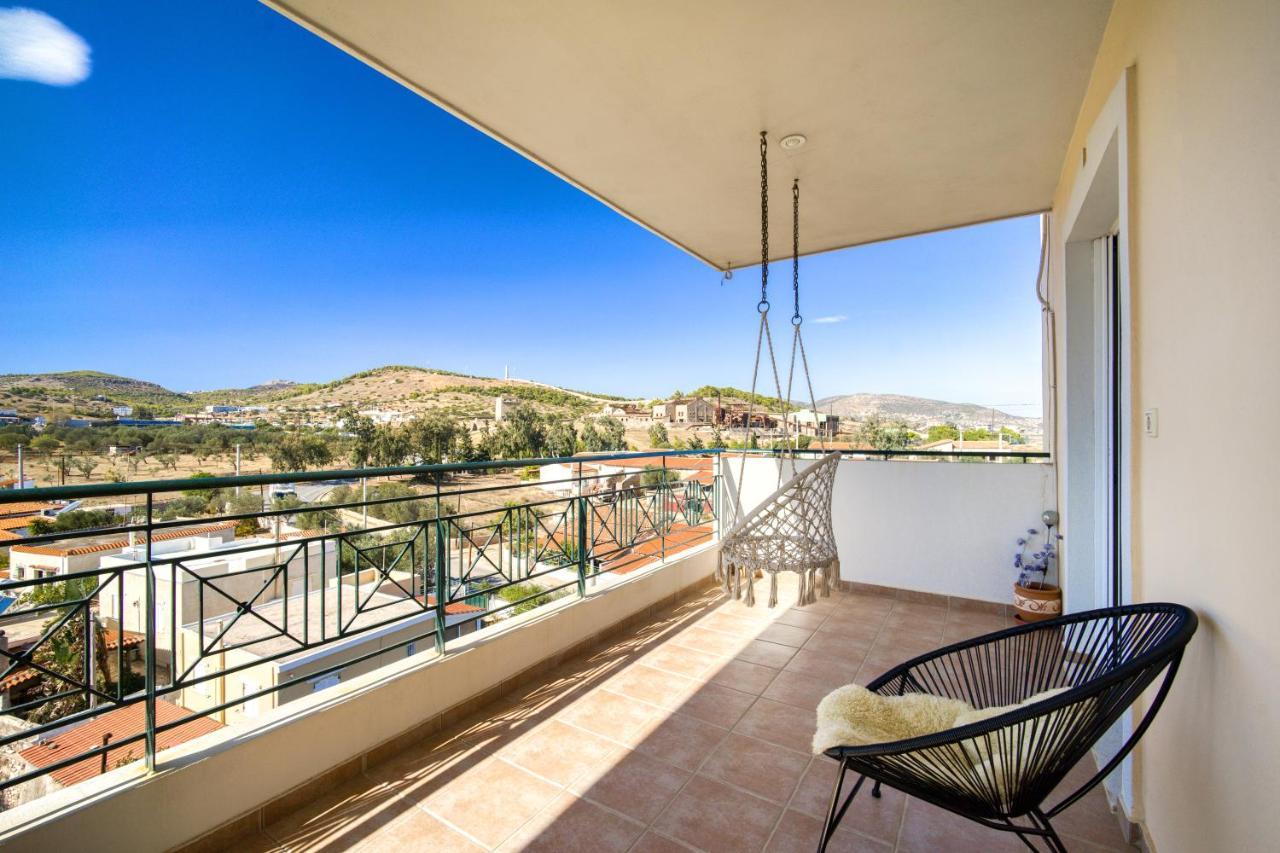 Sea & Mountain Apartment Close To Port And City Lávrion 外观 照片