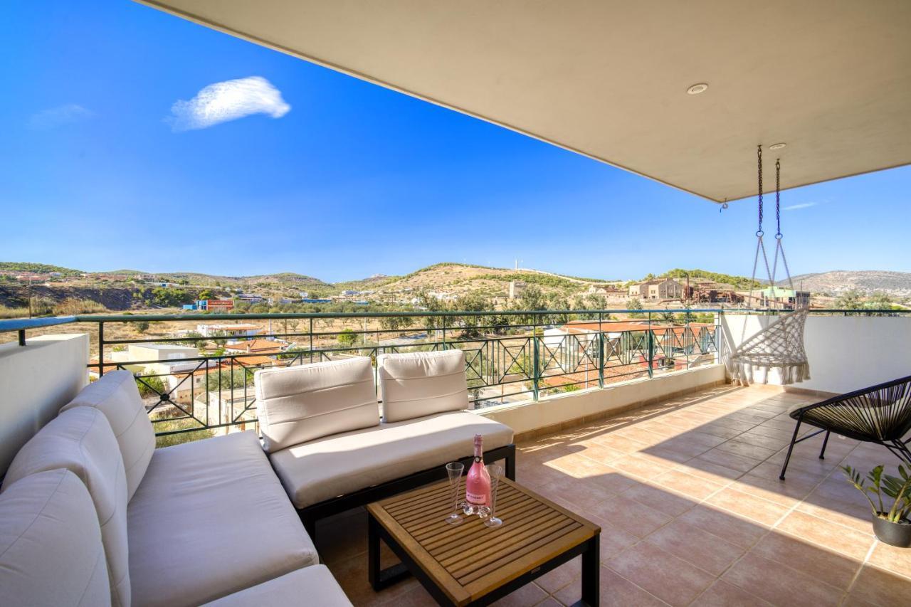 Sea & Mountain Apartment Close To Port And City Lávrion 外观 照片