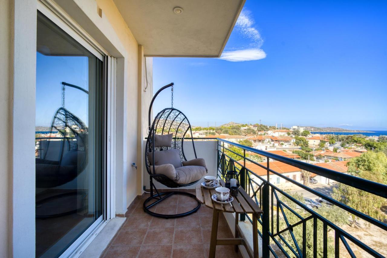 Sea & Mountain Apartment Close To Port And City Lávrion 外观 照片
