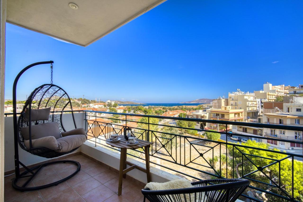 Sea & Mountain Apartment Close To Port And City Lávrion 外观 照片